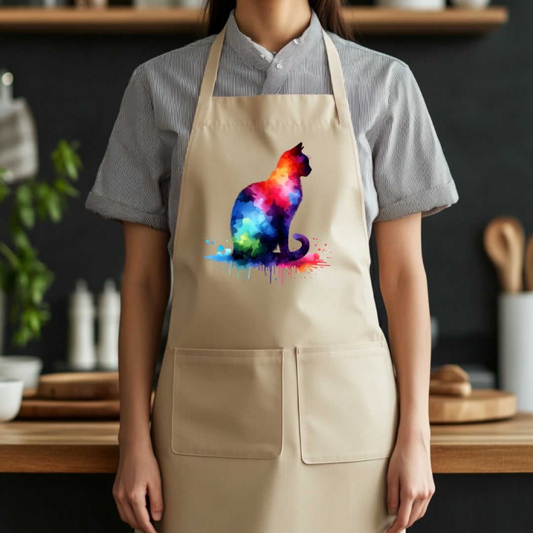 Delantal Vibrante Gatos – Cociná con flow felino