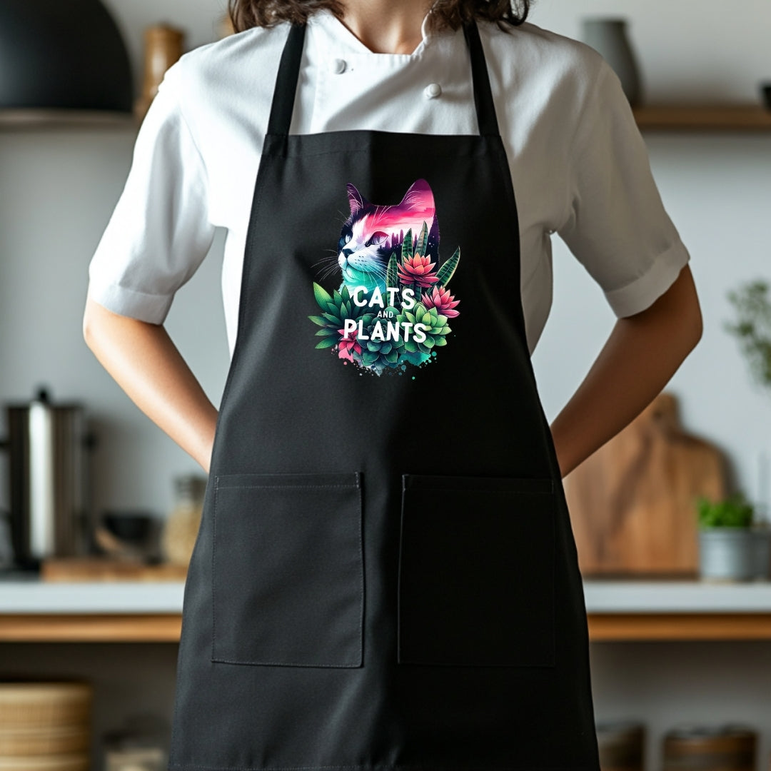 Delantal Vibrante Gatos – Cociná con flow felino