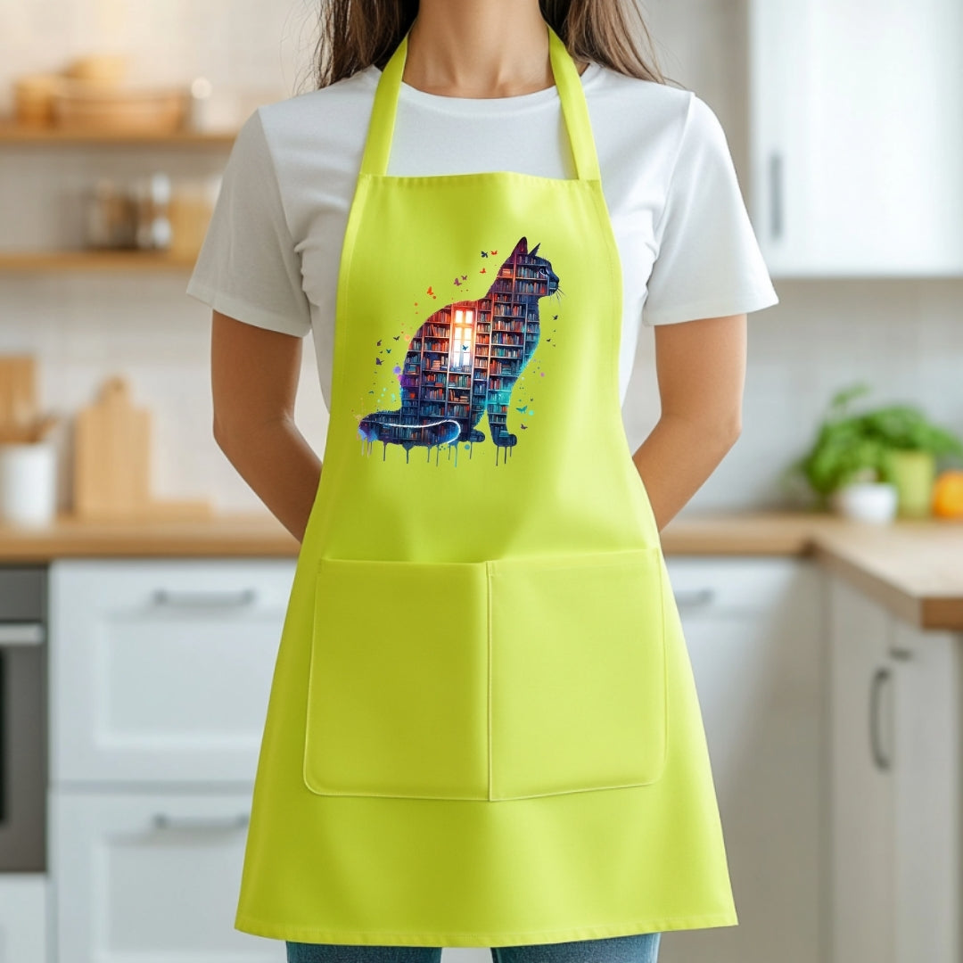 Delantal Vibrante Gatos – Cociná con flow felino